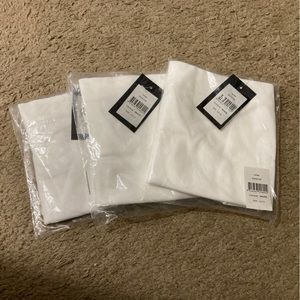 3 pair of The Avenue white seamless full brief panties size 14/16